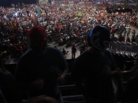 Crowd on Alamodome floor