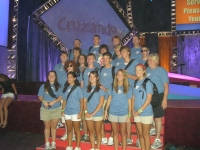 Group at Alamodome stage