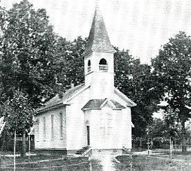 The first permanent home of the congregation 1879-1909.