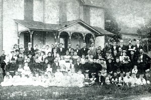 The congregation in 1894.  (Courtesy Mrs. Eva Clemmer.) 