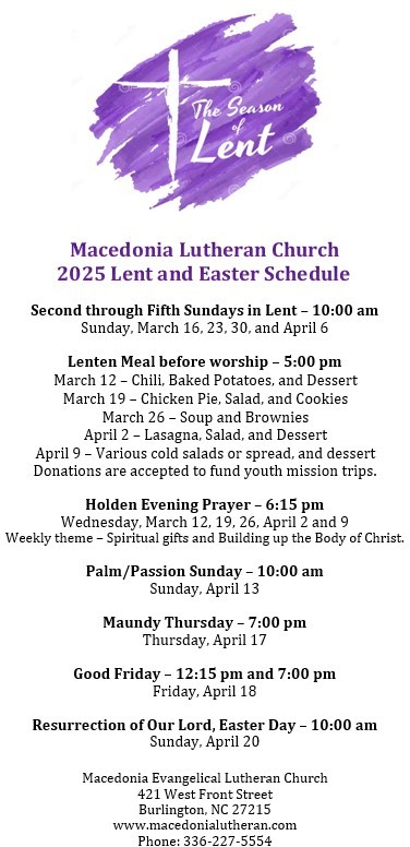 Lent & Easter 2025