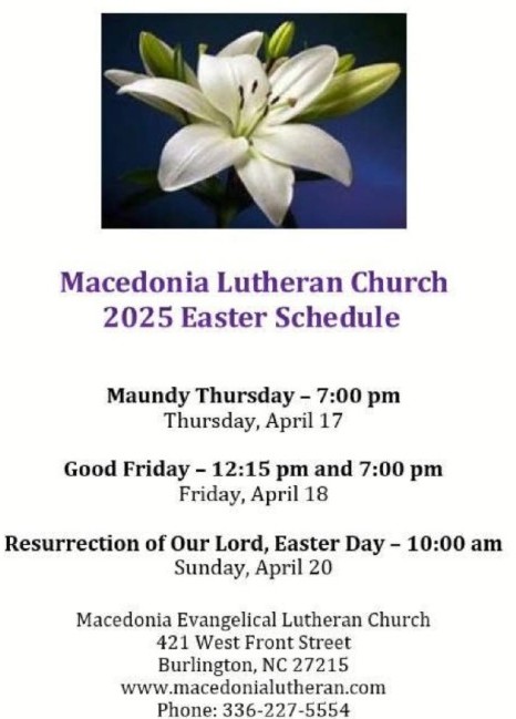 Lent & Easter 2025 – 2